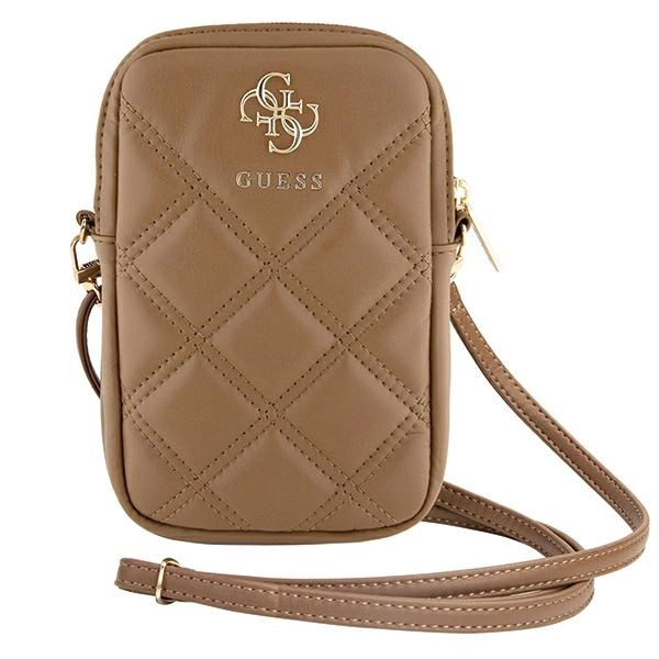 Guess Zip Quilted 4G bag - browneng