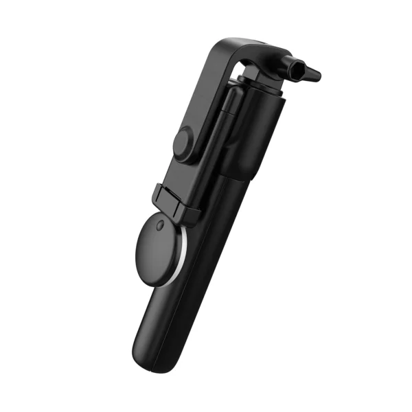 Selfie stick WR1YXS telescopic tripod 0.71m with round lamp - blackeng