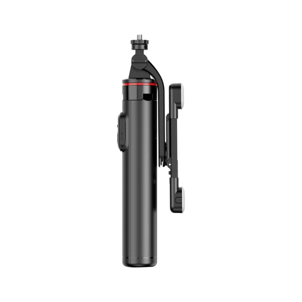 Selfie stick WC13YDS telescopic tripod 1.3m with double lamp and phone holder - blackeng