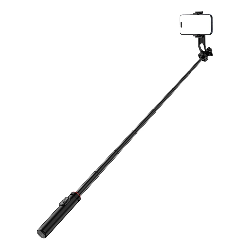 Selfie stick WC1Y2S 1.3m aluminum alloy telescopic tripod with phone holder - blackeng