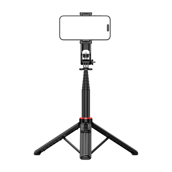 Selfie stick WC1Y2S 1.3m aluminum alloy telescopic tripod with phone holder - blackeng