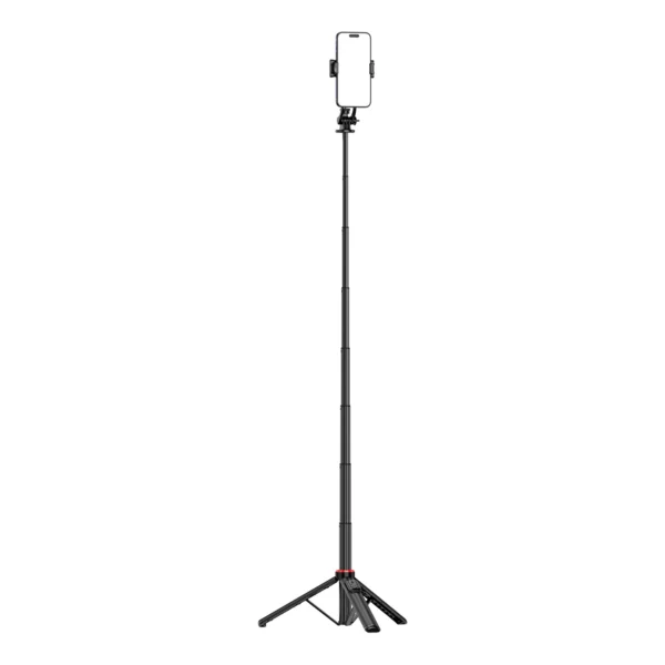 Selfie stick WC1Y2S 1.3m aluminum alloy telescopic tripod with phone holder - blackeng