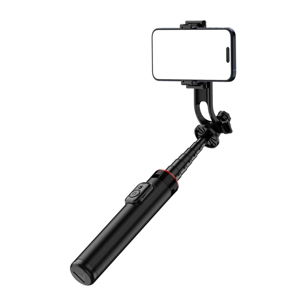 Selfie stick WC1Y2S 1.3m aluminum alloy telescopic tripod with phone holder - blackeng