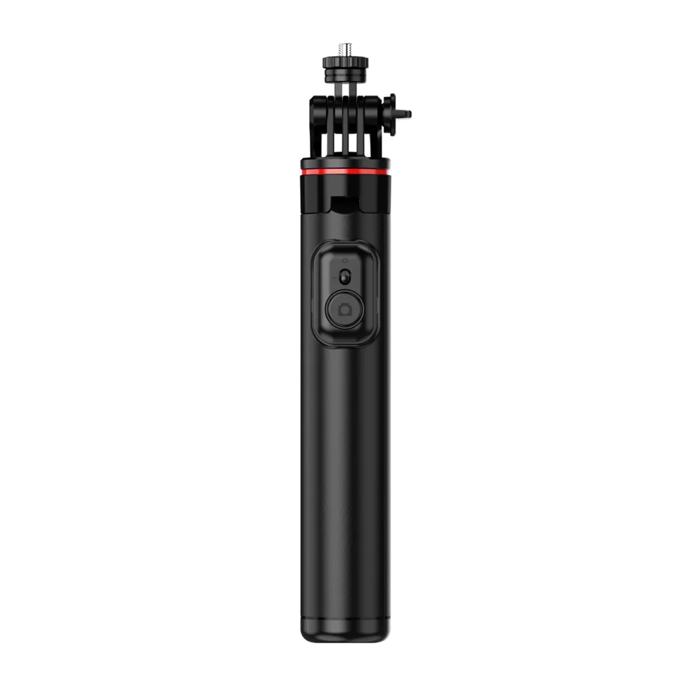 Selfie stick WC12YDS 1.3m aluminum alloy telescopic tripod with dual lamp and phone holder - blackeng