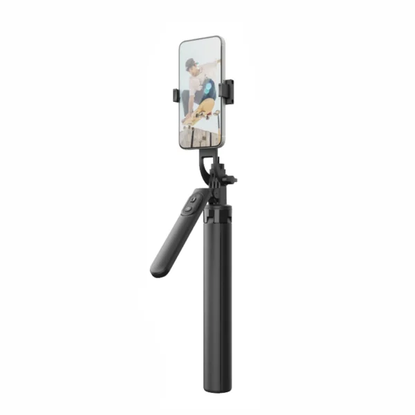 Selfie stick WH181-Y1S 1.75m aluminum alloy telescopic tripod with phone holder - blackeng