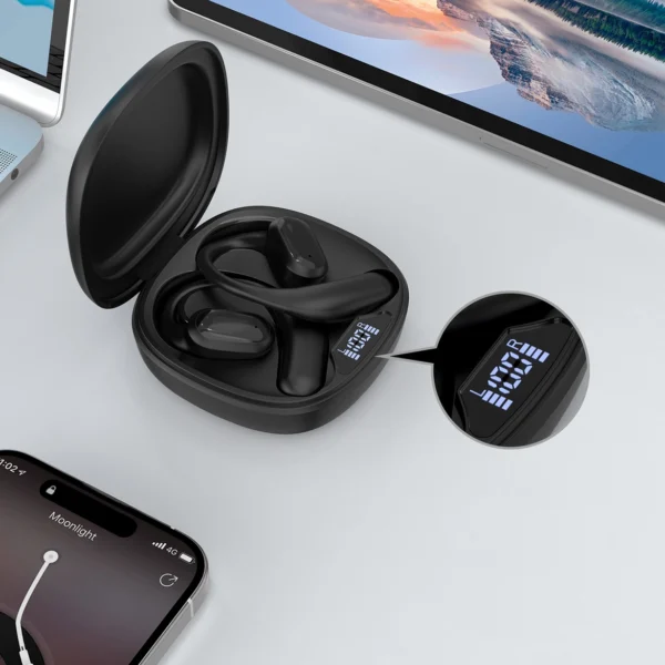 Choetech OWS wireless TWS Bluetooth 5.3 headphones - blackeng
