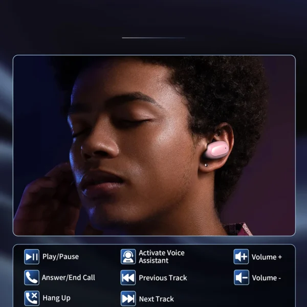 Choetech MEMS wireless TWS Bluetooth 5.3 headphones - pinkeng