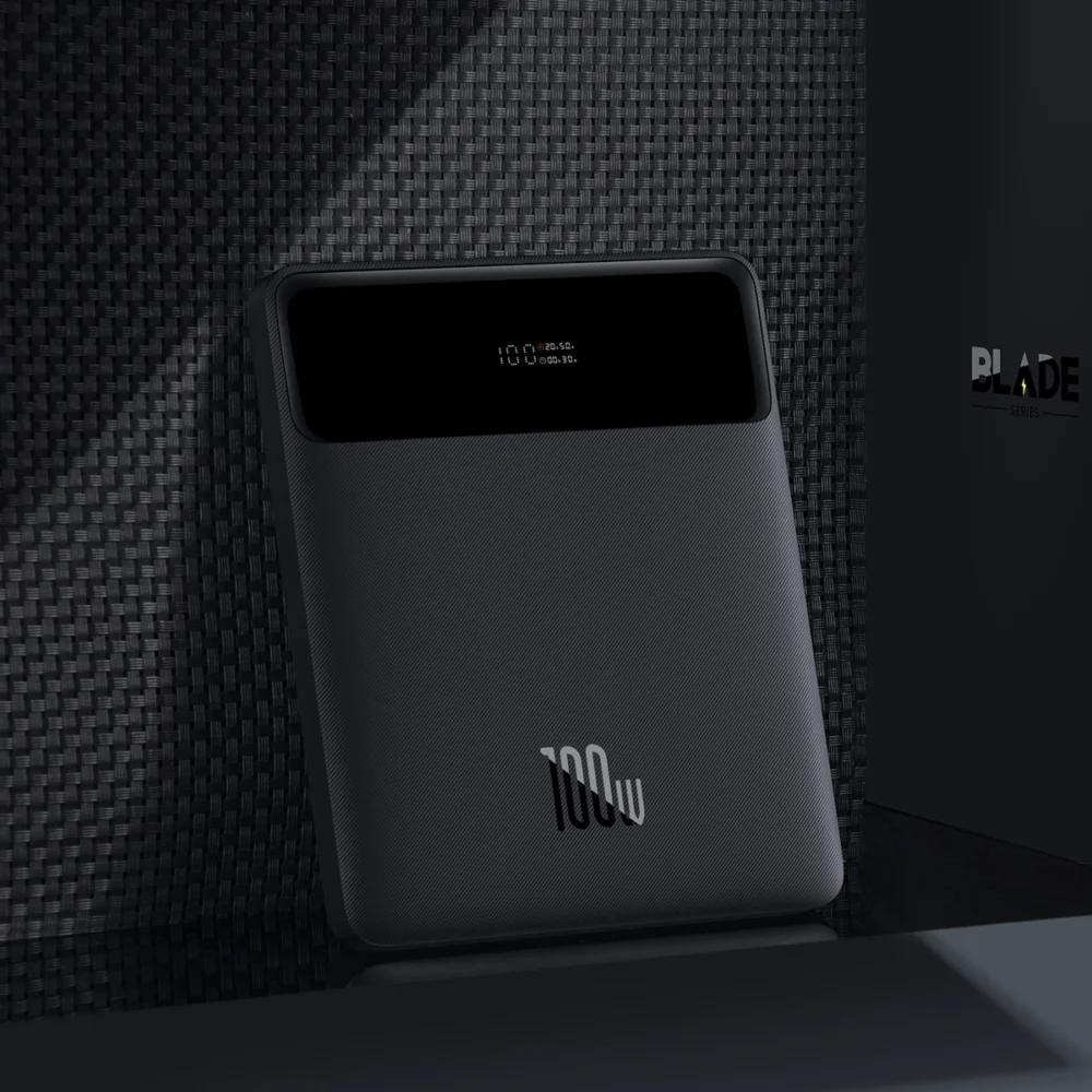 Baseus Blade PPBL000201 20000 mAh power bank 2x USB-A 2x USB-C 100W - black + USB-C cableeng