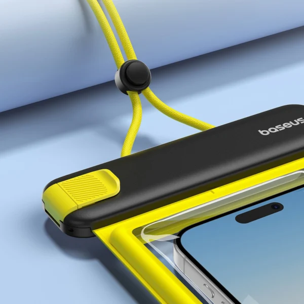 Baseus DeepDive waterproof IPX8 case with 4 layers of seal - black and yelloweng