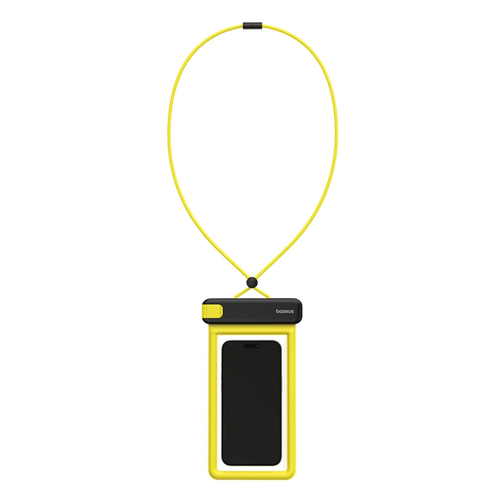 Baseus DeepDive waterproof IPX8 case with 4 layers of seal - black and yelloweng