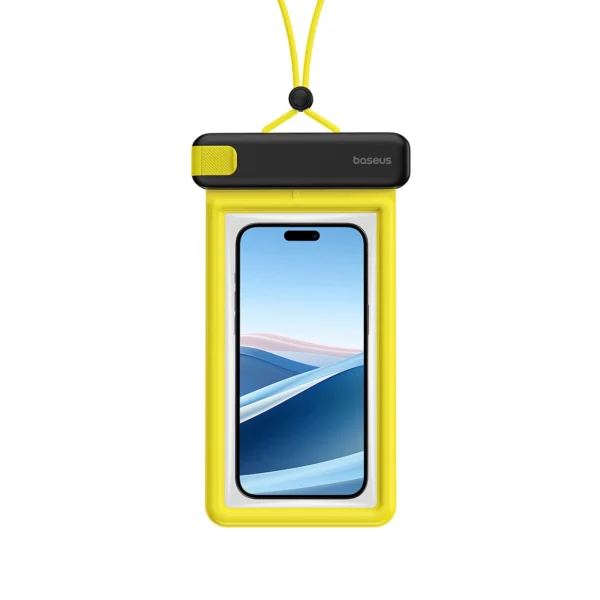 Baseus DeepDive waterproof IPX8 case with 4 layers of seal - black and yelloweng