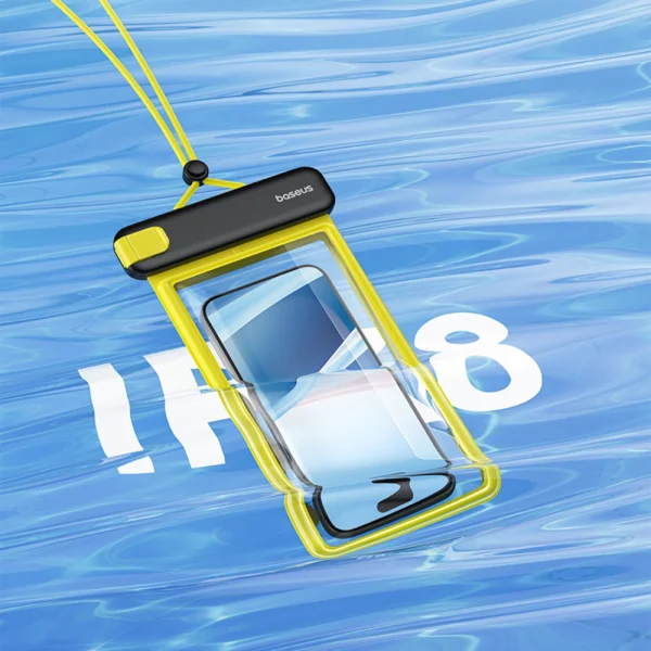 Baseus DeepDive waterproof IPX8 case with 4 layers of seal - black and yelloweng