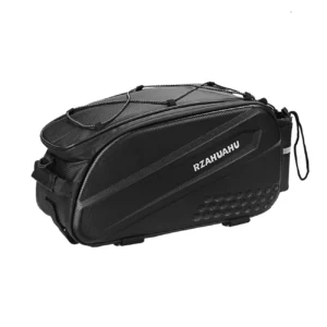 WYA36Y7S Bike Pannier Bag with Long Strap and Expandable Side Pockets - Blackeng