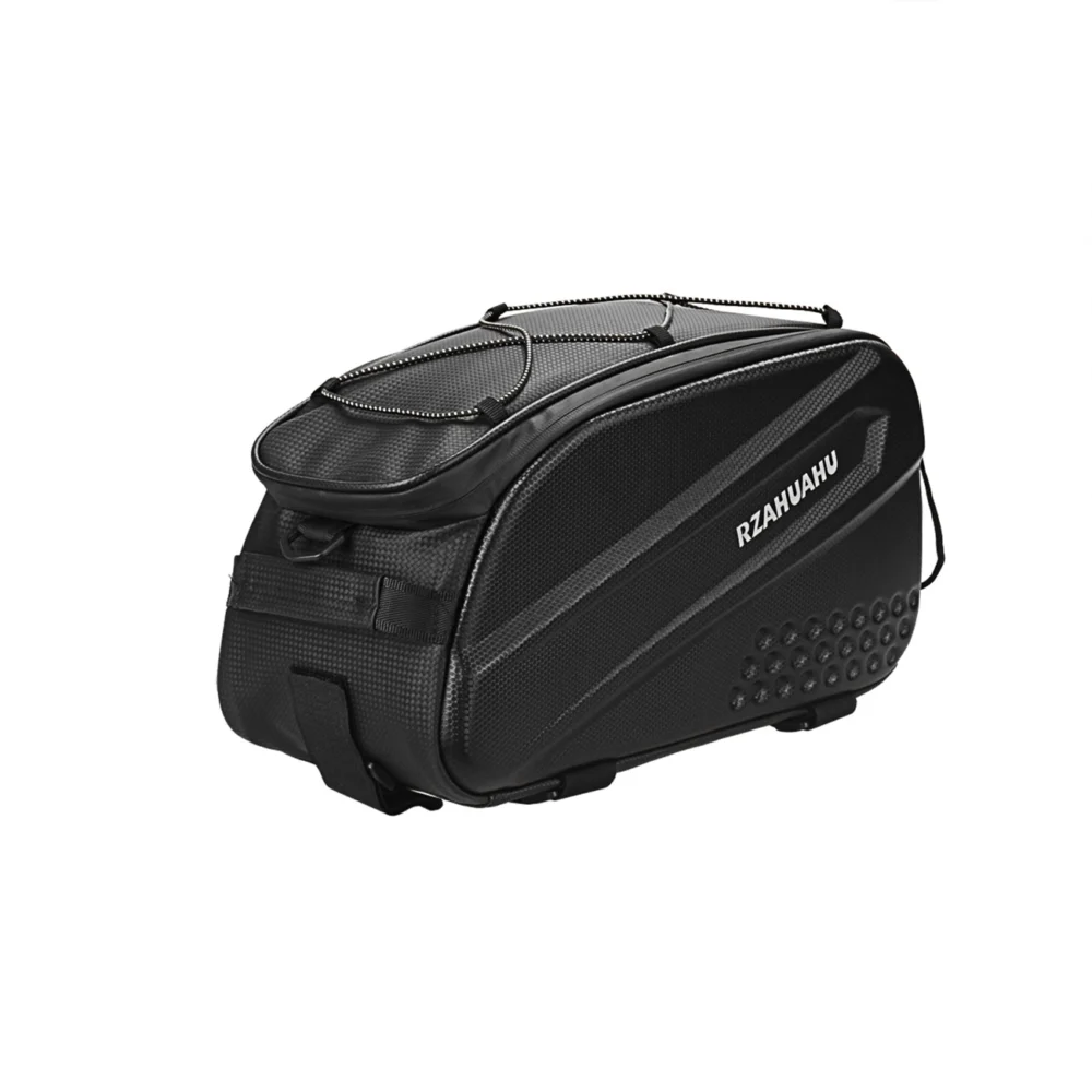 WYA36Y7S Bike Pannier Bag with Long Strap and Expandable Side Pockets - Blackeng