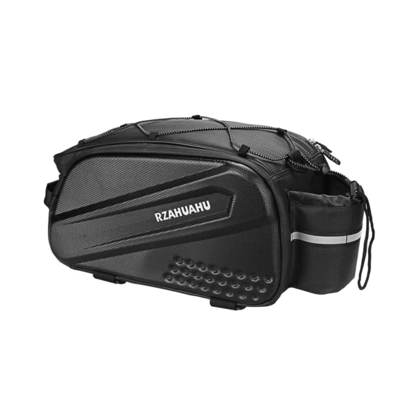 WYA36Y7S Bike Pannier Bag with Long Strap and Expandable Side Pockets - Blackeng