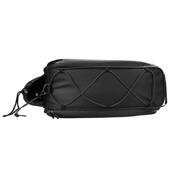 WYA36Y7S Bike Pannier Bag with Long Strap and Expandable Side Pockets - Blackeng