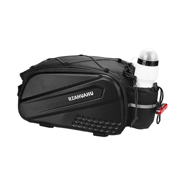 WYA36Y7S Bike Pannier Bag with Long Strap and Expandable Side Pockets - Blackeng