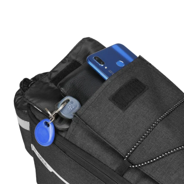 WYA26Y0S Thermal Bike Pannier Bag with Shoulder Strap - Blackeng