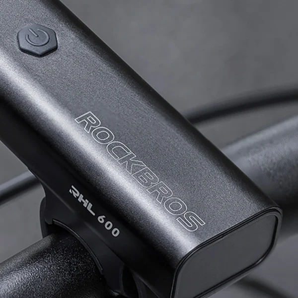 Rockbros RHL600 front bicycle light 600lm 2600mAh IPX6 - blackeng