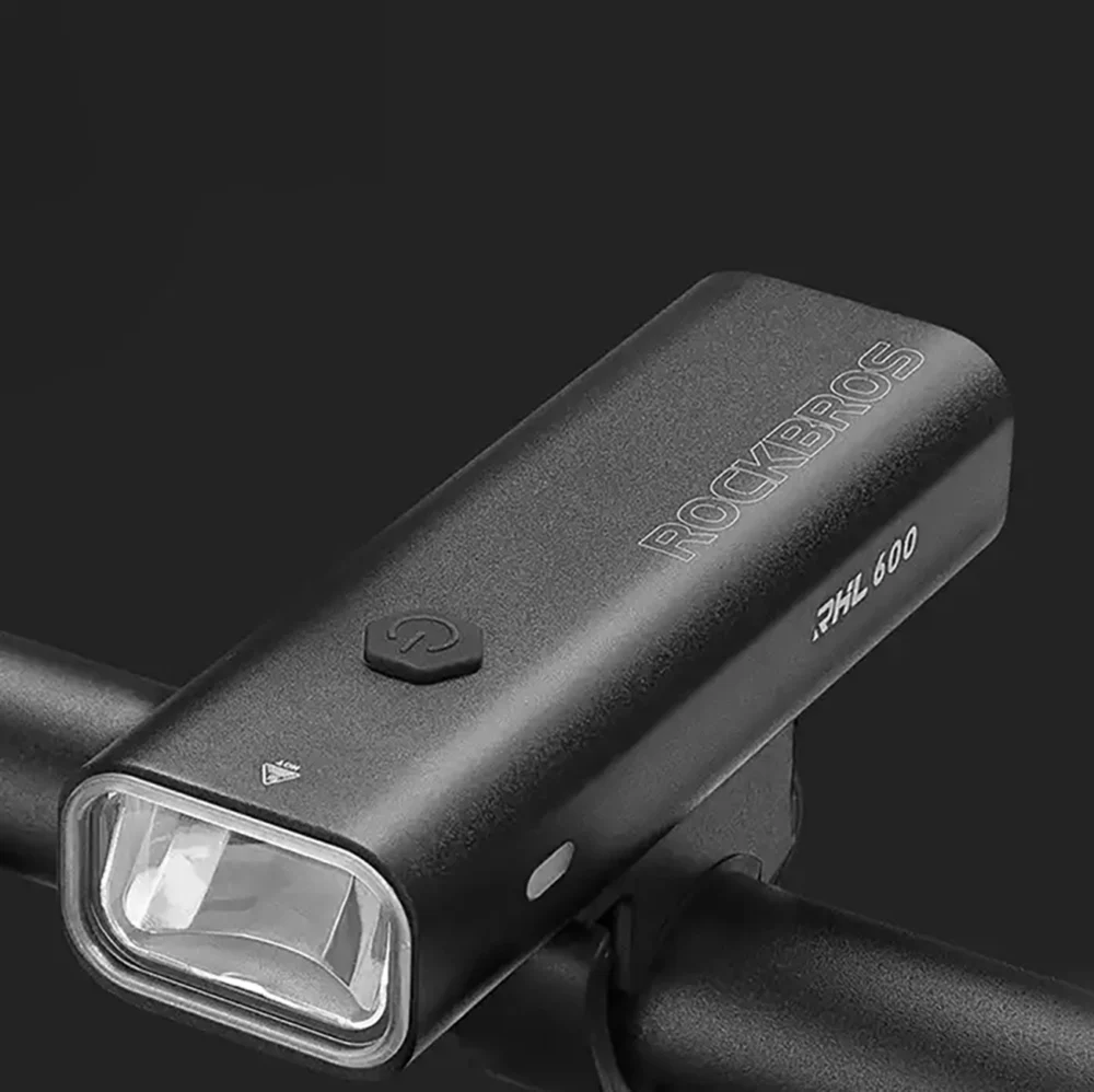 Rockbros RHL600 front bicycle light 600lm 2600mAh IPX6 - blackeng
