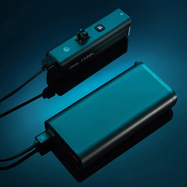 Rockbros RHL1500 front bicycle light 5000mAh 1500lm IPX6 - blackeng
