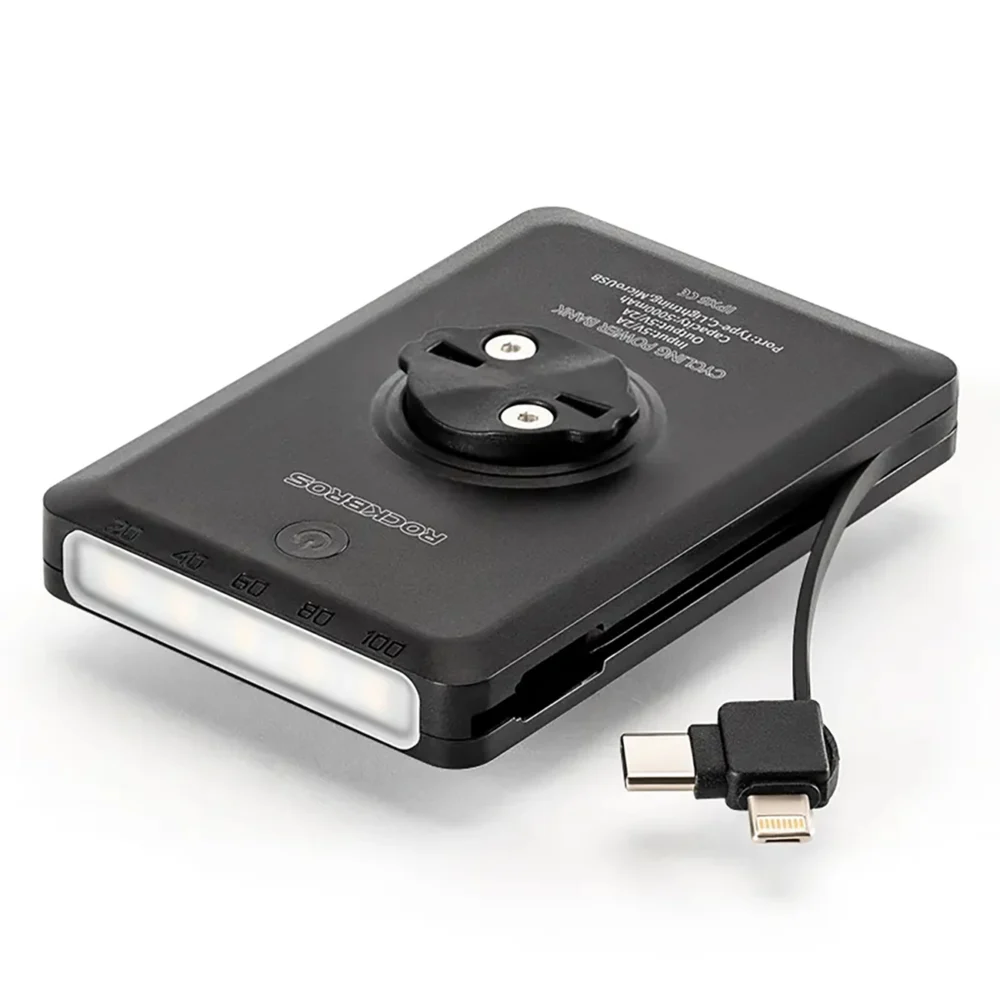 Rockbros JP008 front bike light for counter with power bank 5000mAh 150lm IPX6 - blackeng