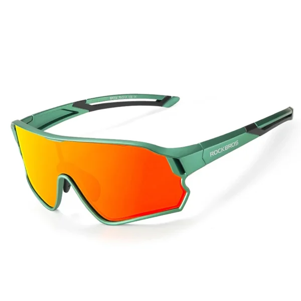 Rockbros 14110009002 polarized cycling glasses for children 8-14 years old - greeneng
