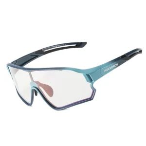 Rockbros 14110009005 polarized cycling glasses for children 8-14 years old - blueeng