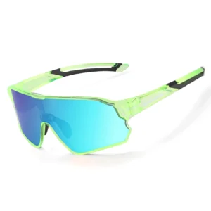 Rockbros 14110009006 polarized cycling glasses for children 8-14 years old - light greeneng
