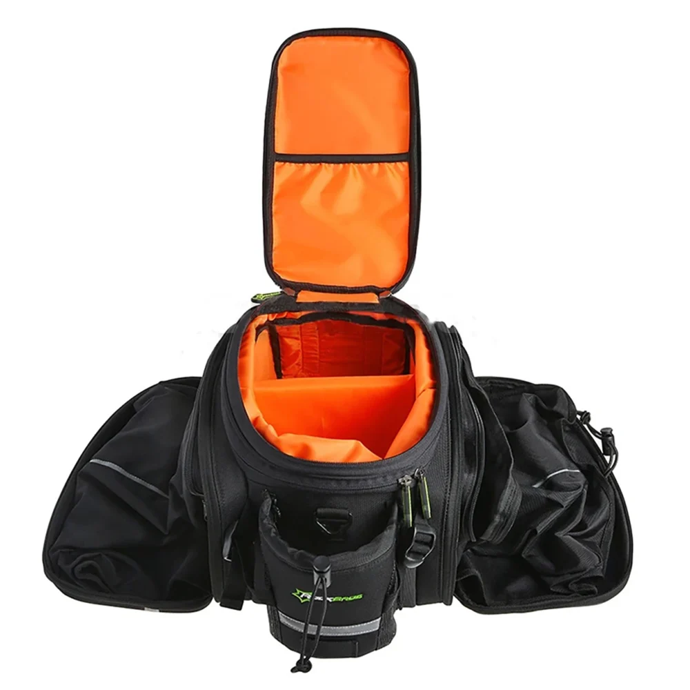 Rockbros A6-03BK bicycle bag for trunk 35 l with fold-out pockets - blackeng