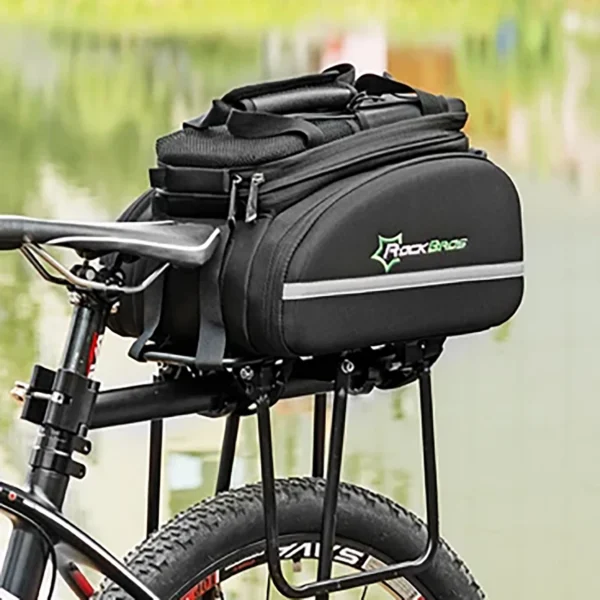 Rockbros A6-03BK bicycle bag for trunk 35 l with fold-out pockets - blackeng
