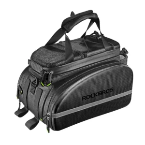 Rockbros A6-6 bicycle bag for trunk, 35 l, with fold-out pockets - blackeng