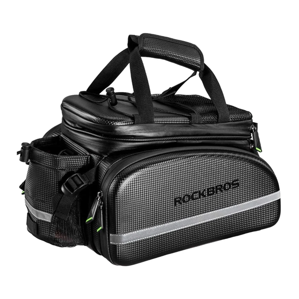 Rockbros A6-6 bicycle bag for trunk, 35 l, with fold-out pockets - blackeng