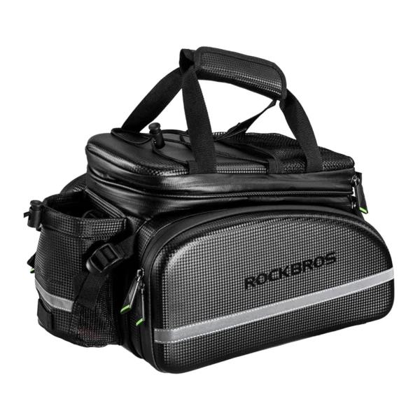 Rockbros A6-6 bicycle bag for trunk, 35 l, with fold-out pockets - blackeng