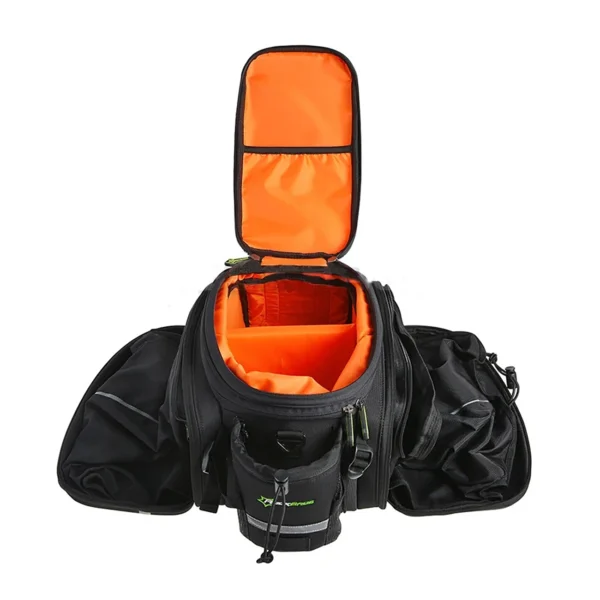 Rockbros A6-6 bicycle bag for trunk, 35 l, with fold-out pockets - blackeng