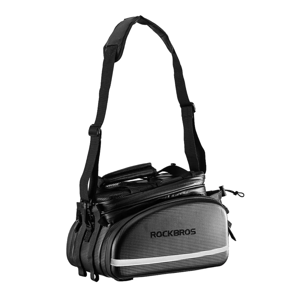 Rockbros A6-6 bicycle bag for trunk, 35 l, with fold-out pockets - blackeng