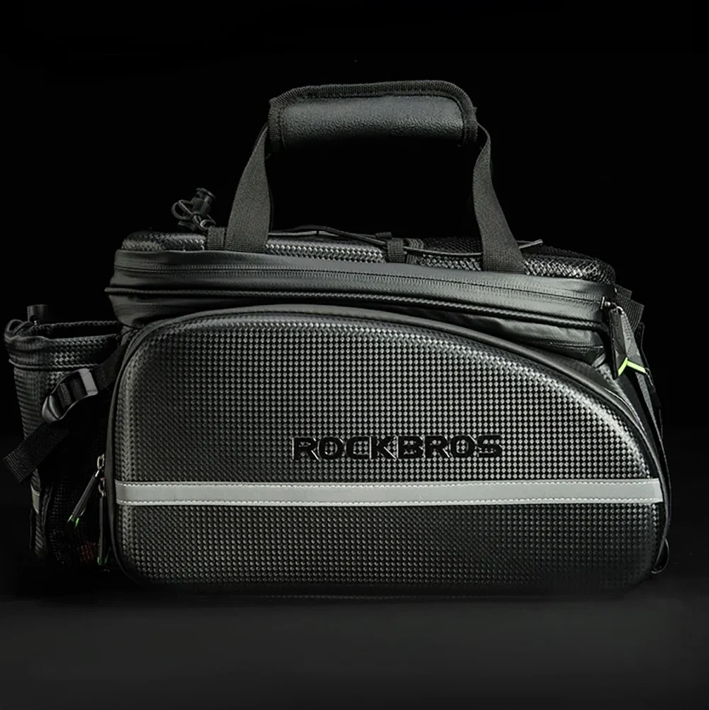 Rockbros A6-6 bicycle bag for trunk, 35 l, with fold-out pockets - blackeng