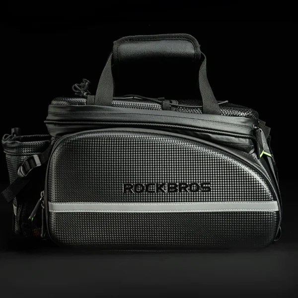Rockbros A6-6 bicycle bag for trunk, 35 l, with fold-out pockets - blackeng