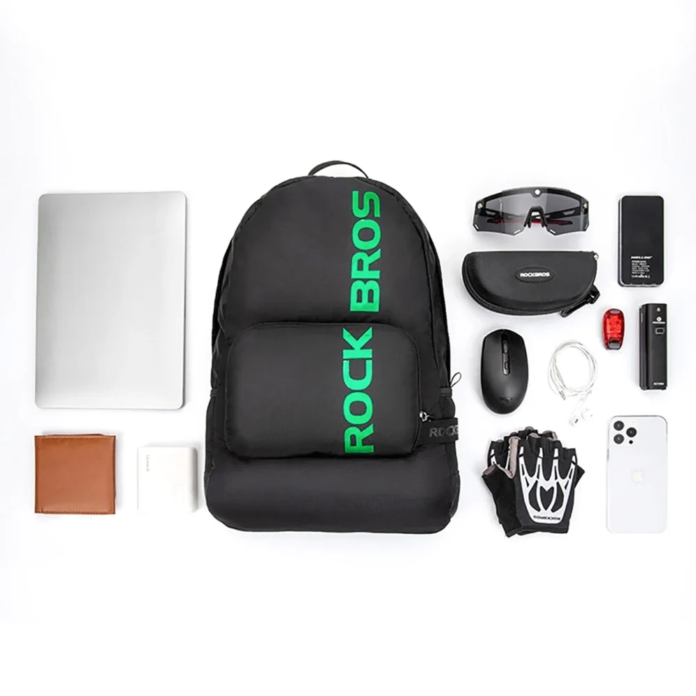 Rockbros H10-BK sports foldable backpack 18 l - blackeng