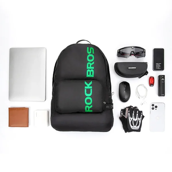 Rockbros H10-BK sports foldable backpack 18 l - blackeng