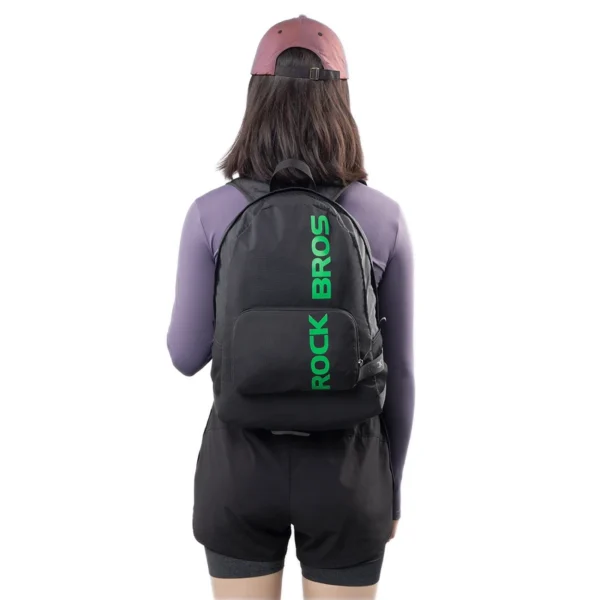 Rockbros H10-BK sports foldable backpack 18 l - blackeng