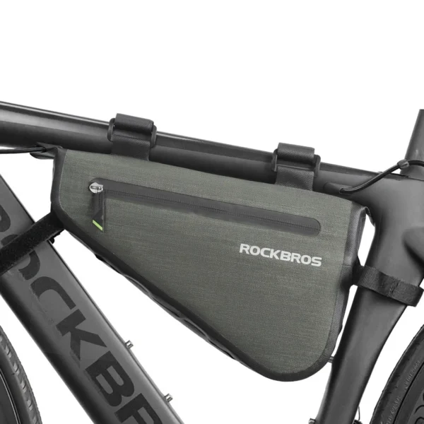 Rockbros AS-017 bicycle frame bag 5 l - dark greeneng
