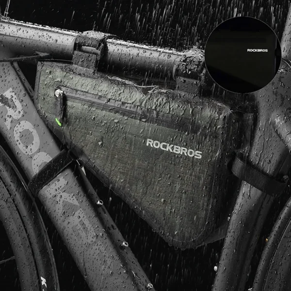Rockbros AS-017 bicycle frame bag 5 l - dark greeneng