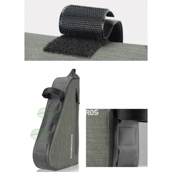 Rockbros AS-017 bicycle frame bag 5 l - dark greeneng