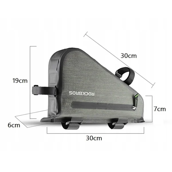 Rockbros AS-017 bicycle frame bag 5 l - dark greeneng