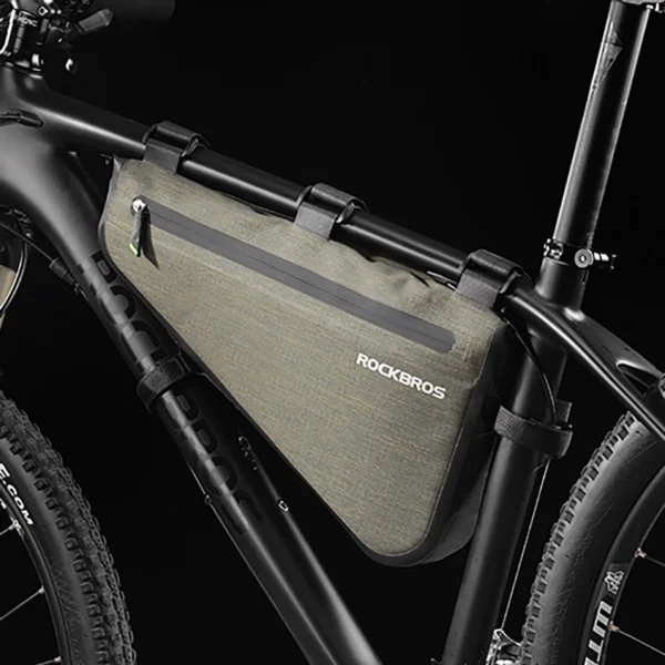 Rockbros AS-017 bicycle frame bag 5 l - dark greeneng