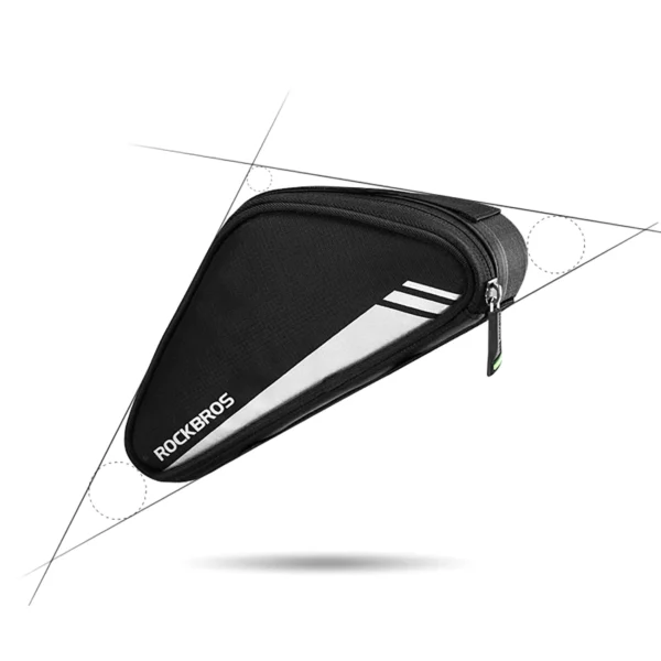 Rockbros B55-BK bicycle bag for frame 0.7 l - blackeng