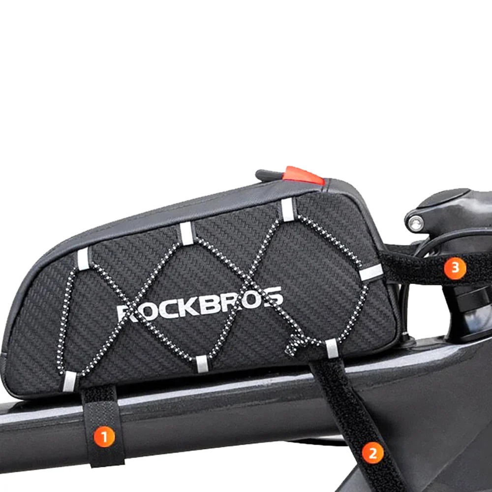 Rockbros 039BK bicycle frame bag 1 l with braid - blackeng