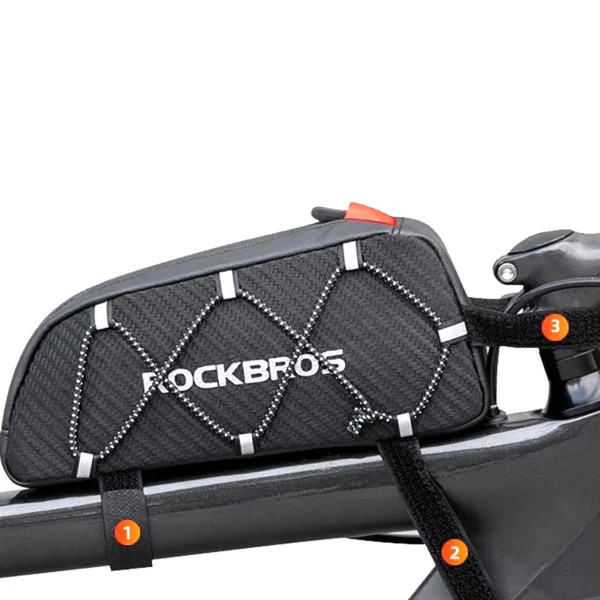 Rockbros 039BK bicycle frame bag 1 l with braid - blackeng