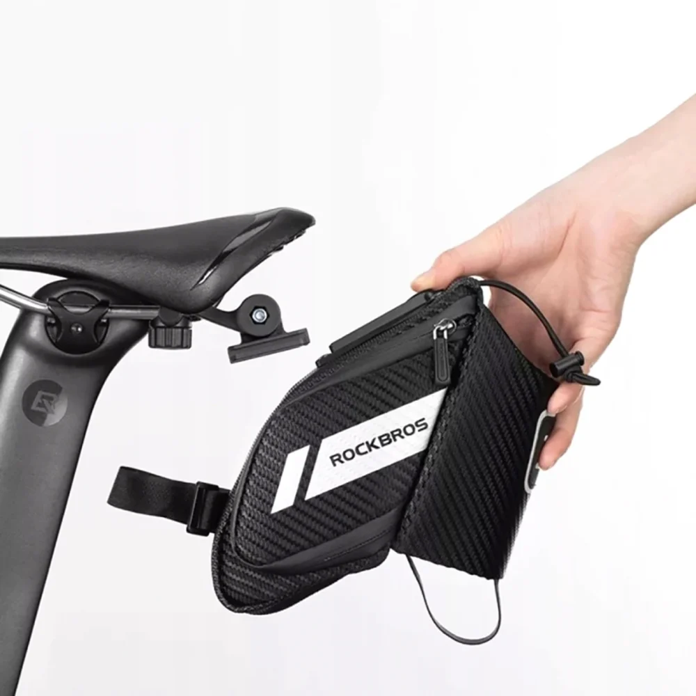 Rockbros C32BK saddle bag 1.5 l with water bottle pocket - blackeng